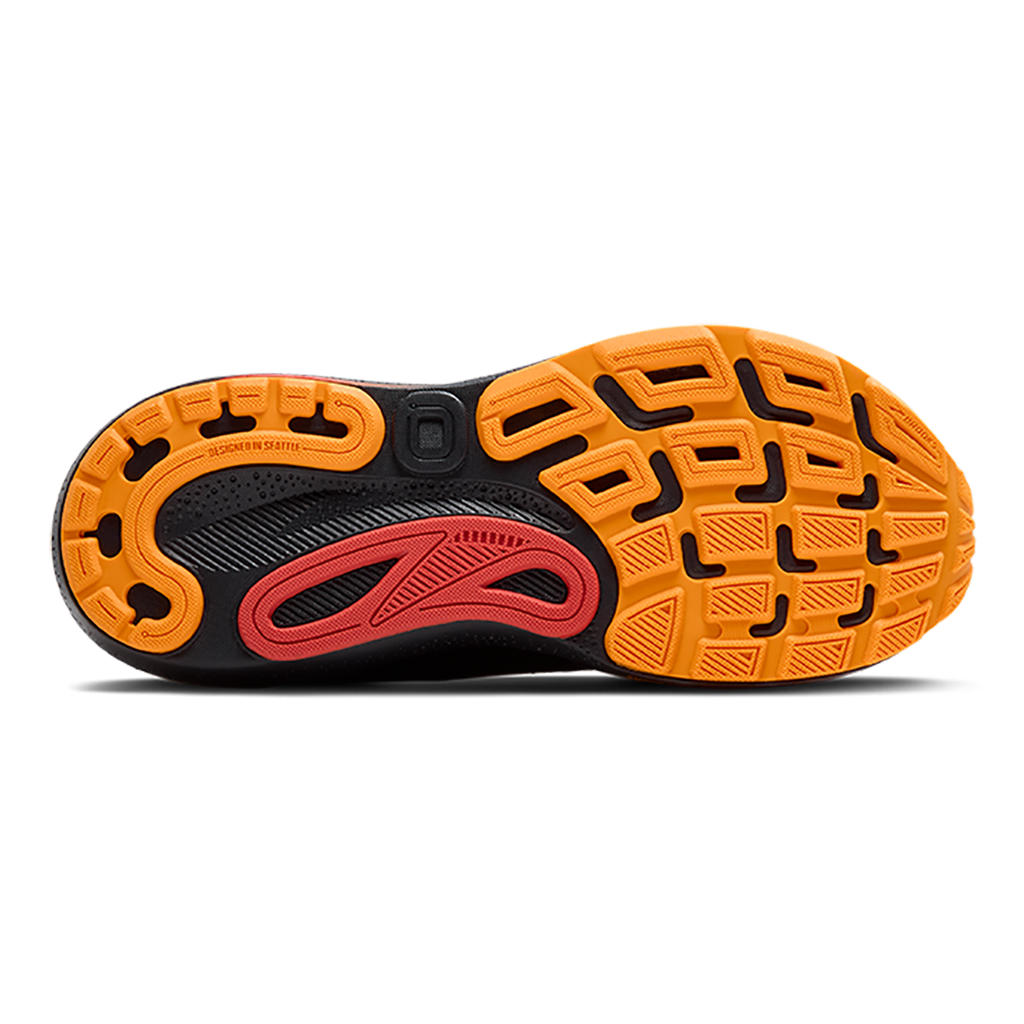 Brooks Adrenaline GTS 24 Black - Ebony - Burnt Sienna — Black - Ebony - Burnt Sienna — Size D — Width 7 — Top View