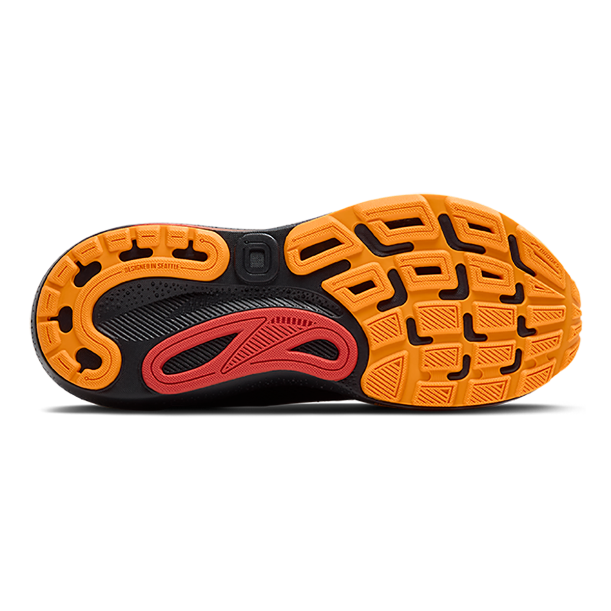 Brooks Adrenaline GTS 24 Black - Ebony - Burnt Sienna — Black - Ebony - Burnt Sienna — Size D — Width 7 — Top View