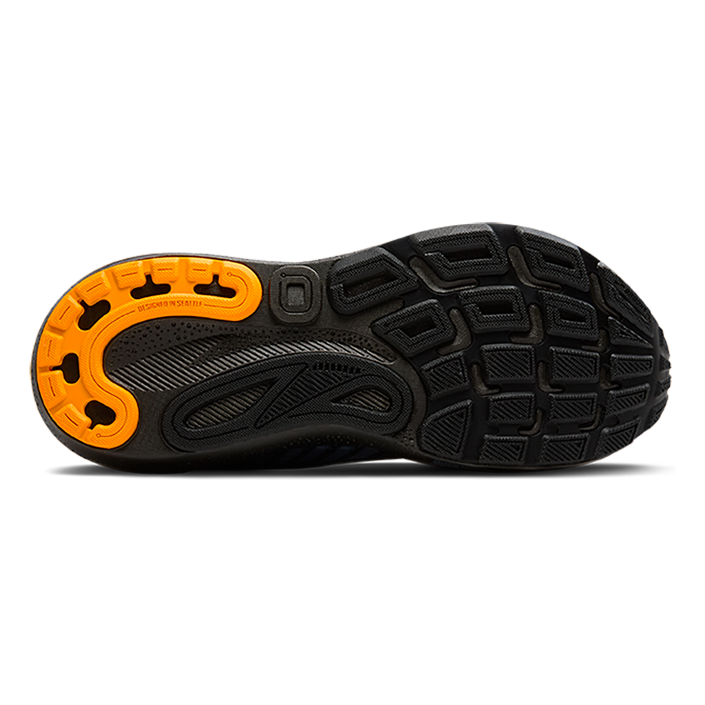 Brooks Adrenaline GTS 24 Black - Country Blue - Orange — Black - Country Blue - Orange — Size D — Width 7 — Top View