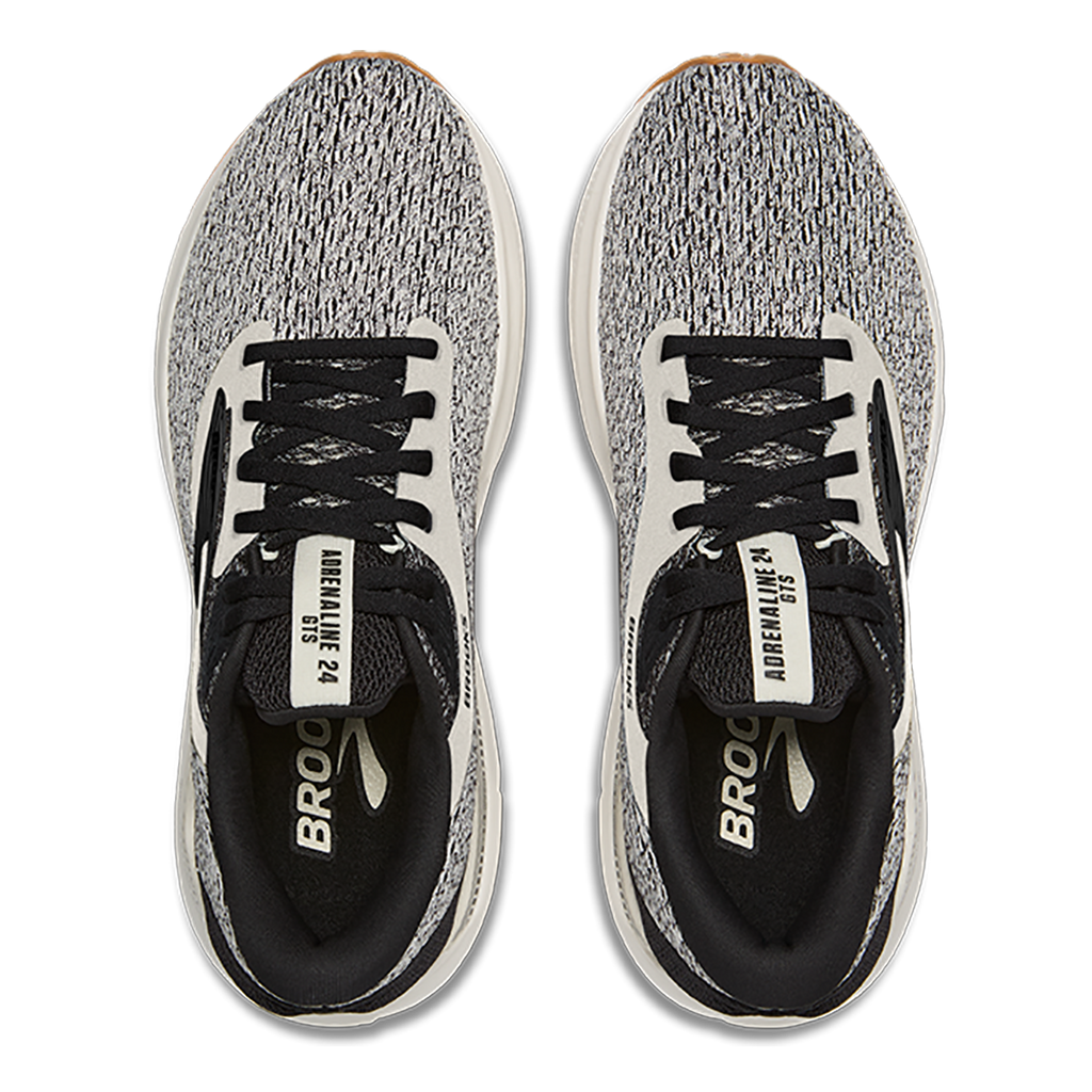 Brooks Adrenaline GTS 24 Coconut - Black - Biscuit — Coconut - Black - Biscuit — Size B — Width 5 — Back View
