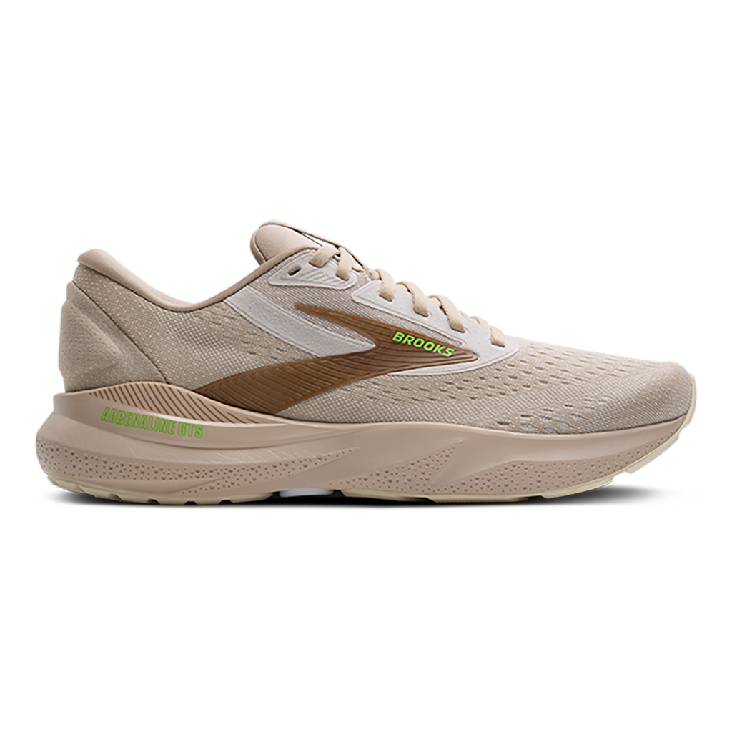 Brooks Adrenaline GTS 24 Chateau Grey - Portabella - Green — Chateau Grey - Portabella - Green — Size D — Width 7 — Front View