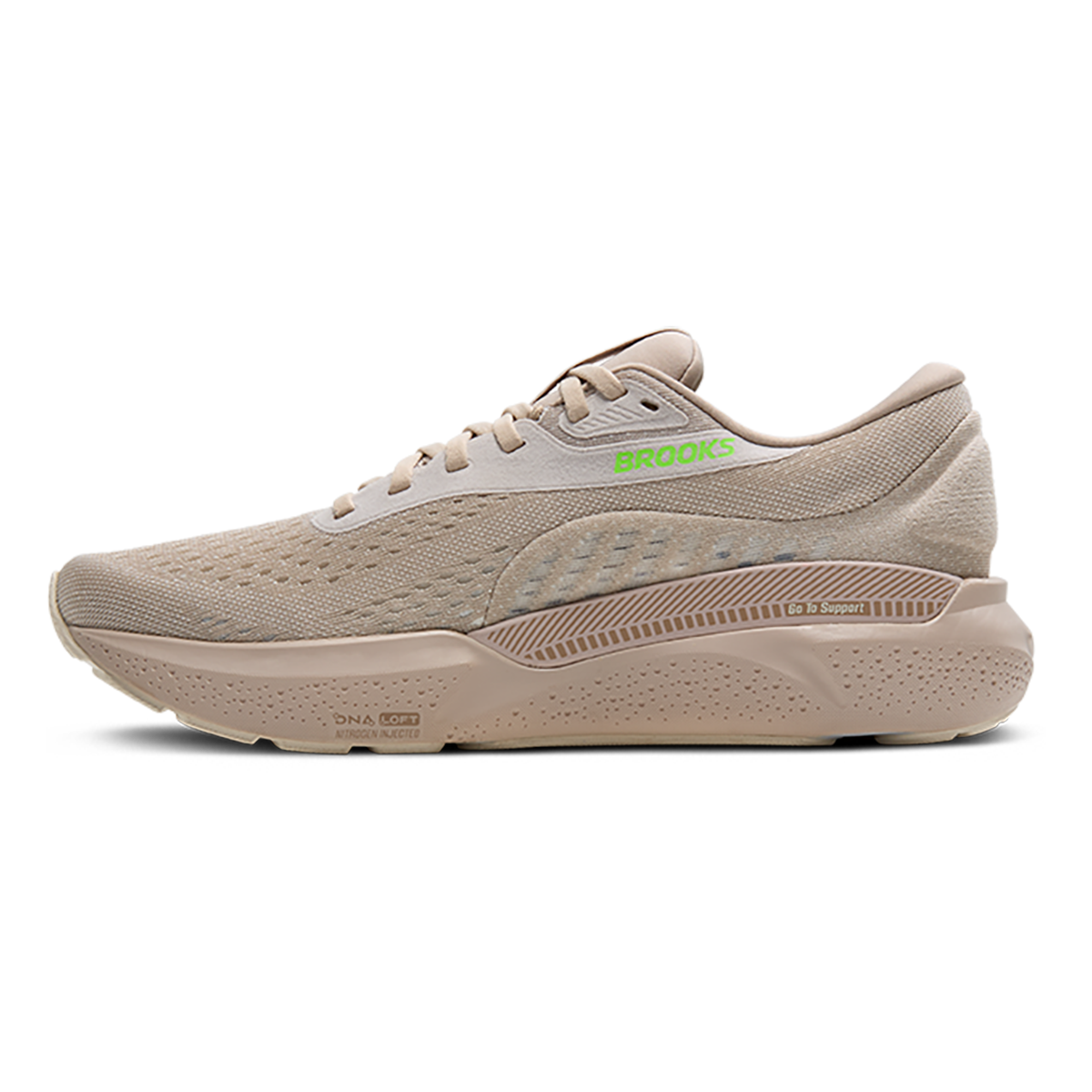 Brooks Adrenaline GTS 24 Chateau Grey - Portabella - Green — Chateau Grey - Portabella - Green — Size D — Width 7 — Side View