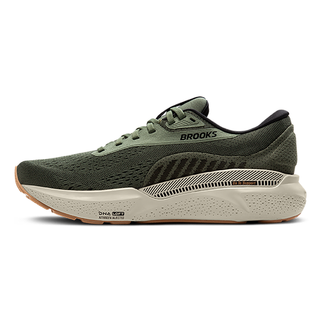Brooks Adrenaline GTS 24 Thyme - Black - Chateau Grey — Thyme - Black - Chateau Grey — Size D — Width 7 — Side View