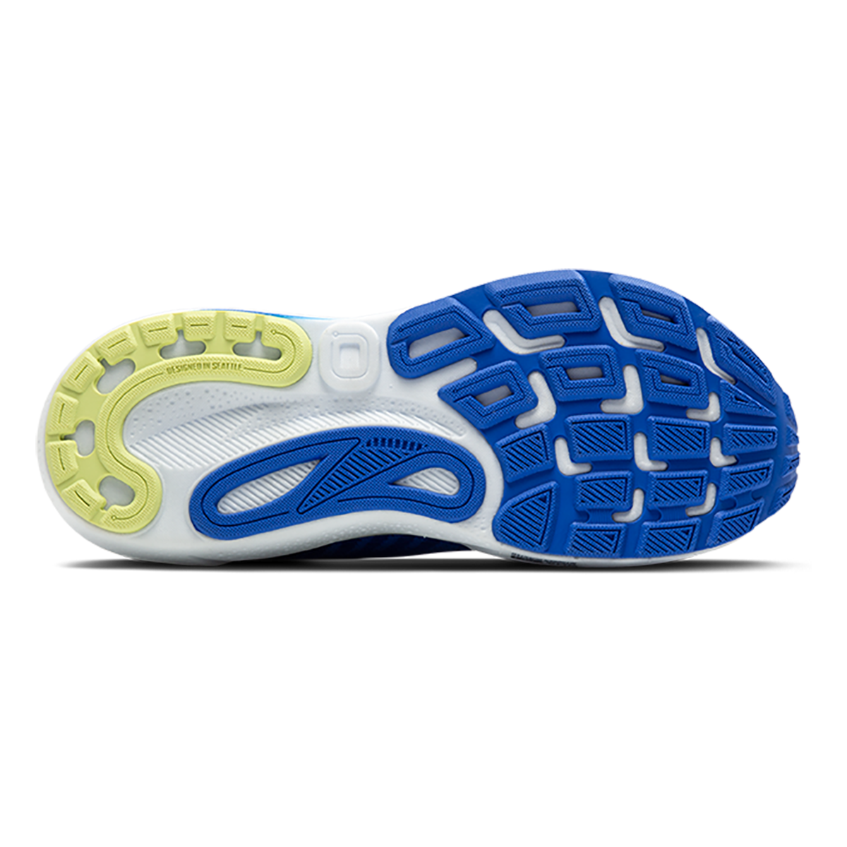 Brooks Adrenaline GTS 24 Cobalt - Neo Yellow - Peacoat — Cobalt - Neo Yellow - Peacoat — Size D — Width 7 — Top View