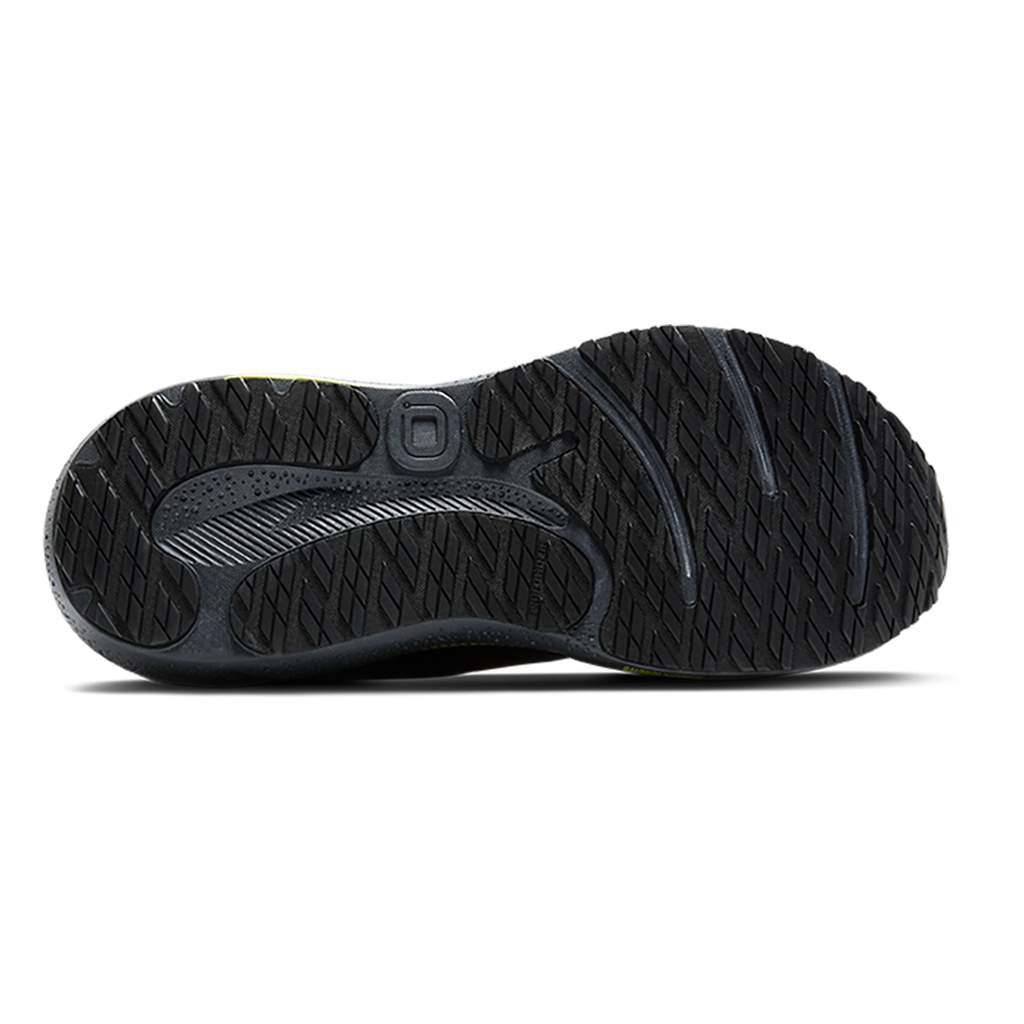 Brooks Adrenaline GTS 24 Weatherized — Black - Ebony - New Yellow — Size D — Width 8.5 — Top View