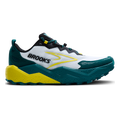 Brooks Caldera 8 — Bit of Blue - Quince - Celestial — Size D — Width 9 — Front View