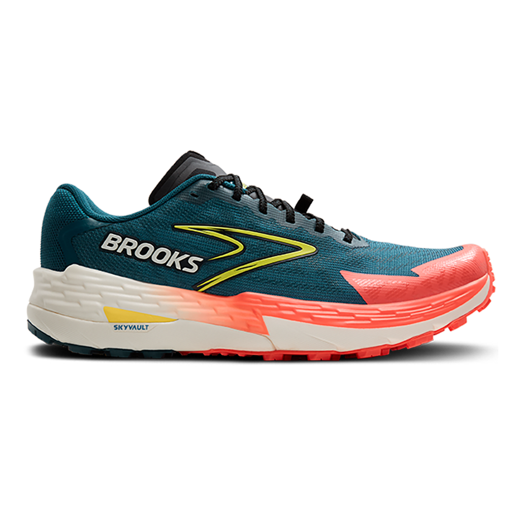 Brooks Catamount 4 — Legion Blue - Celestial - Flame — Size D — Width 9 — Front View