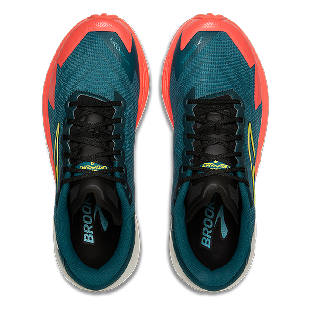 Brooks Catamount 4 — Legion Blue - Celestial - Flame — Size D — Width 9 — Back View