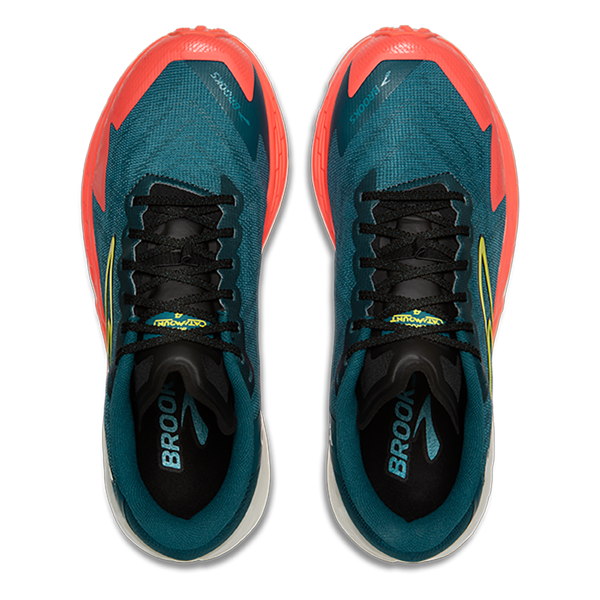 Brooks Catamount 4 — Legion Blue - Celestial - Flame — Size D — Width 9 — Back View