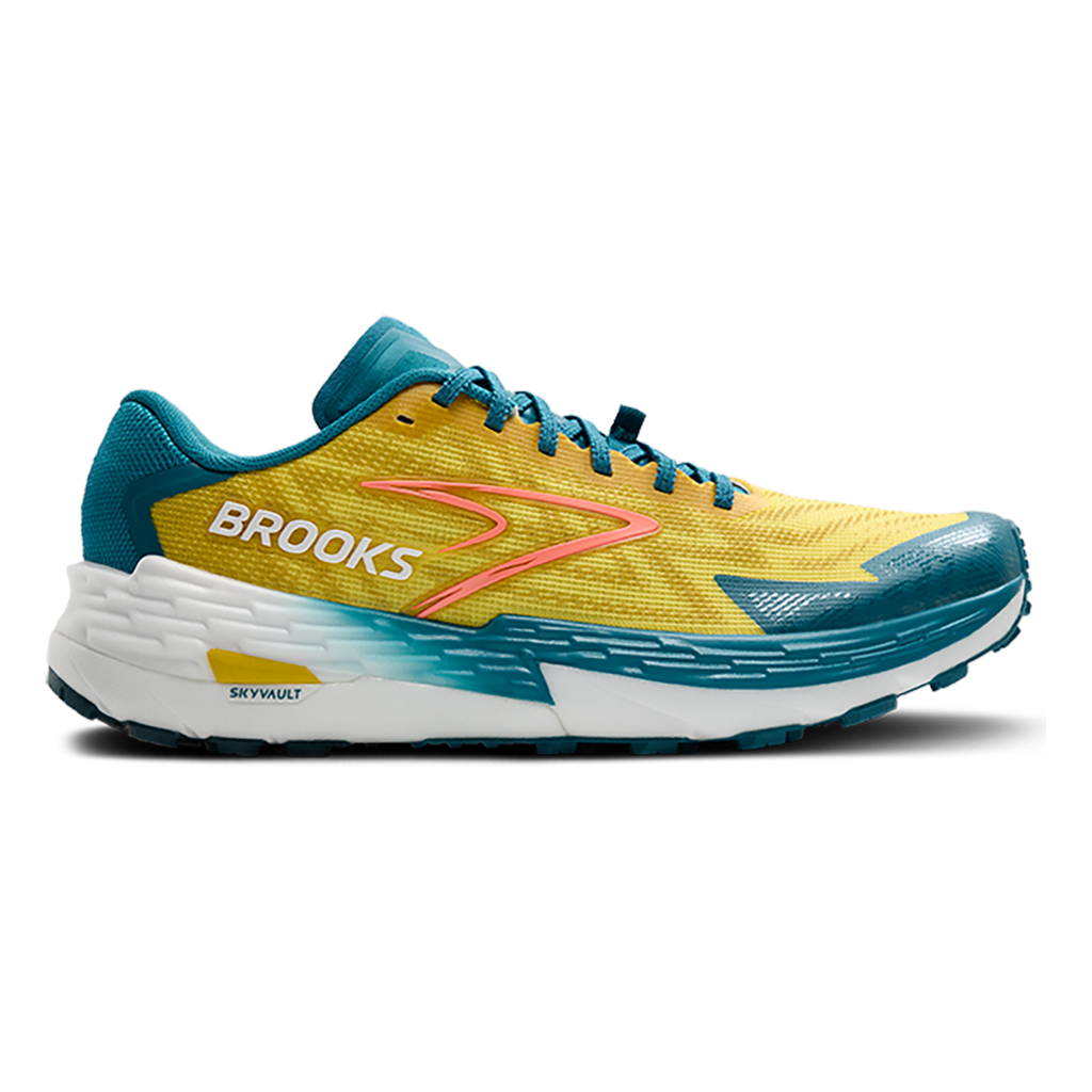 Brooks Catamount 4 — Legion Blue - Celestial - Flame — Size D — Width 9 — Detail View