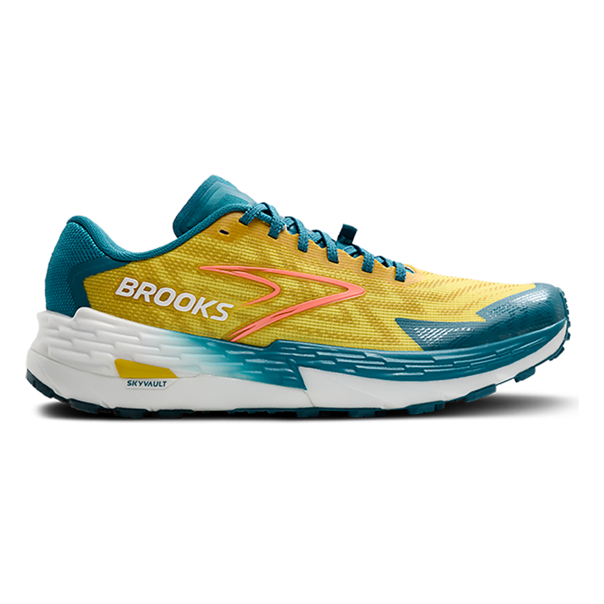 Brooks Catamount 4 — Legion Blue - Celestial - Flame — Size D — Width 9 — Detail View
