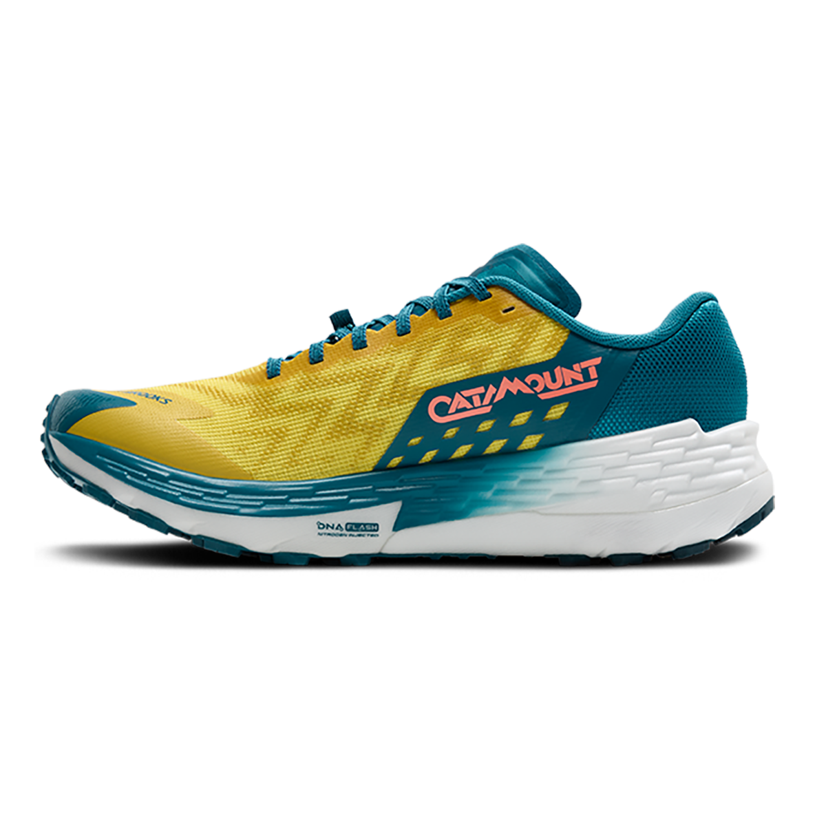 Brooks Catamount 4 — Legion Blue - Celestial - Flame — Size D — Width 9 — Lifestyle View