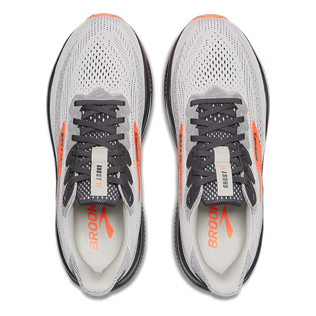 Brooks Ghost 17 — White - Pink Clay - Gecko — Size D — Width 7 — Alternate View 23