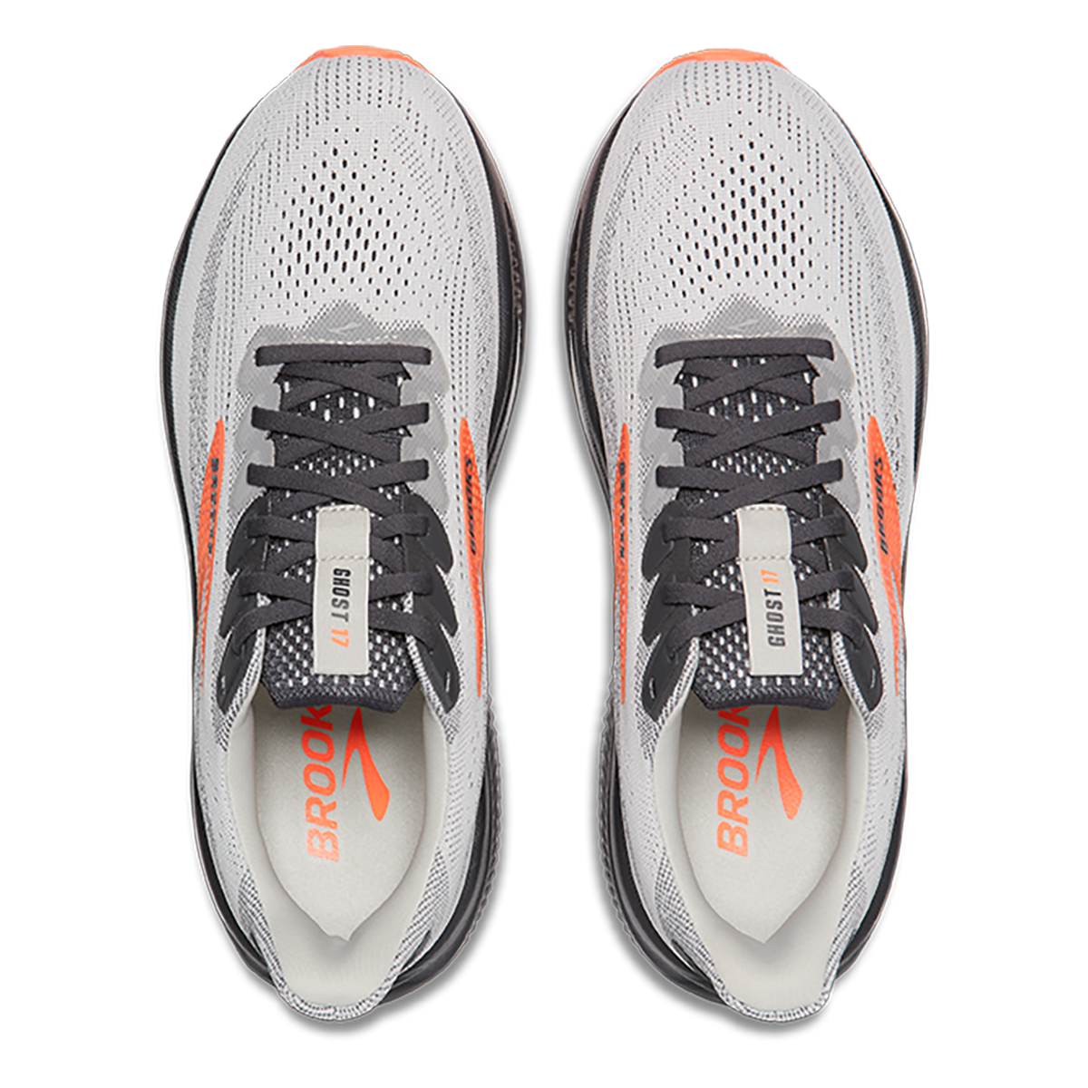 Brooks Ghost 17 — White - Pink Clay - Gecko — Size D — Width 7 — Alternate View 23