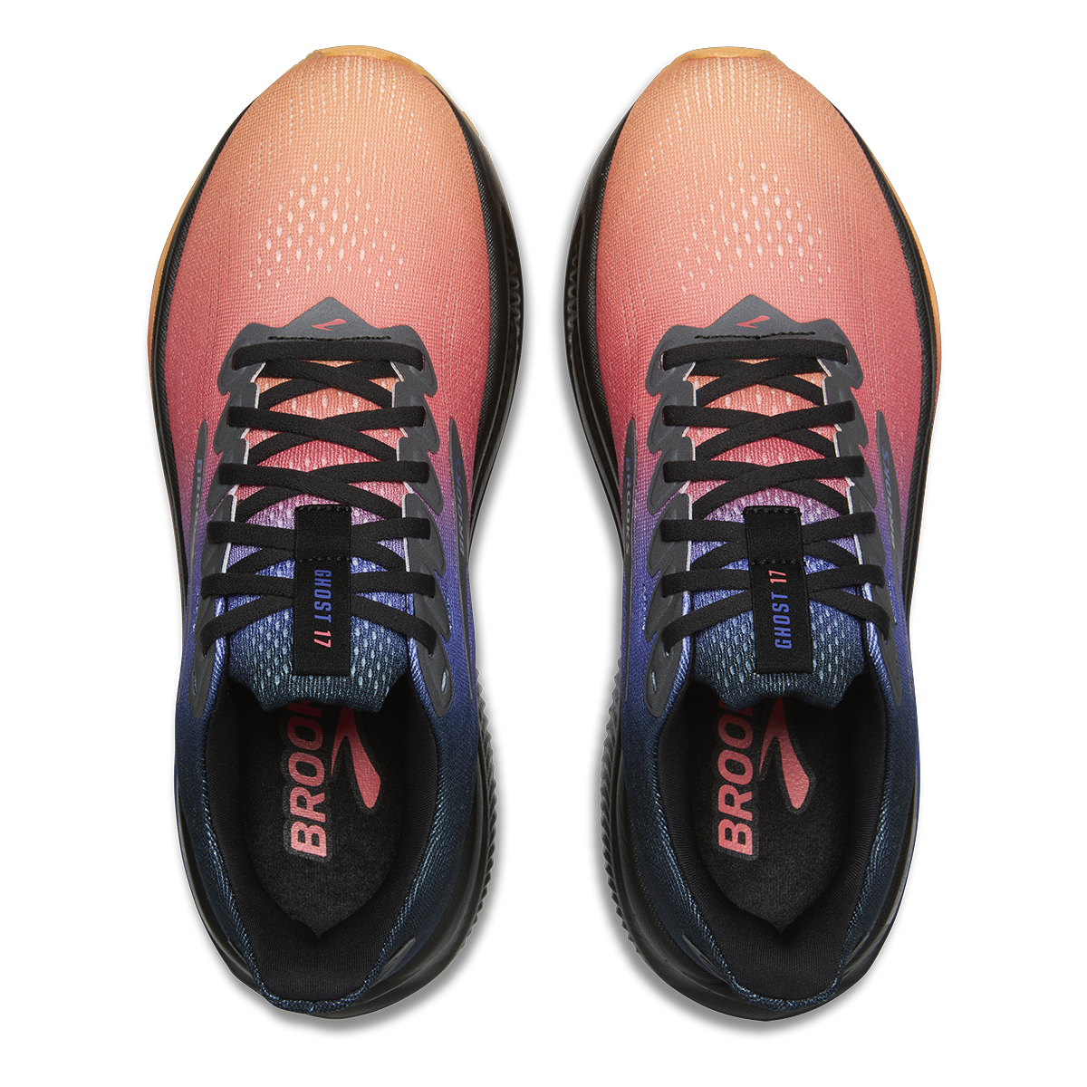 Brooks Ghost 17 — White - Pink Clay - Gecko — Size D — Width 7 — Alternate View 39