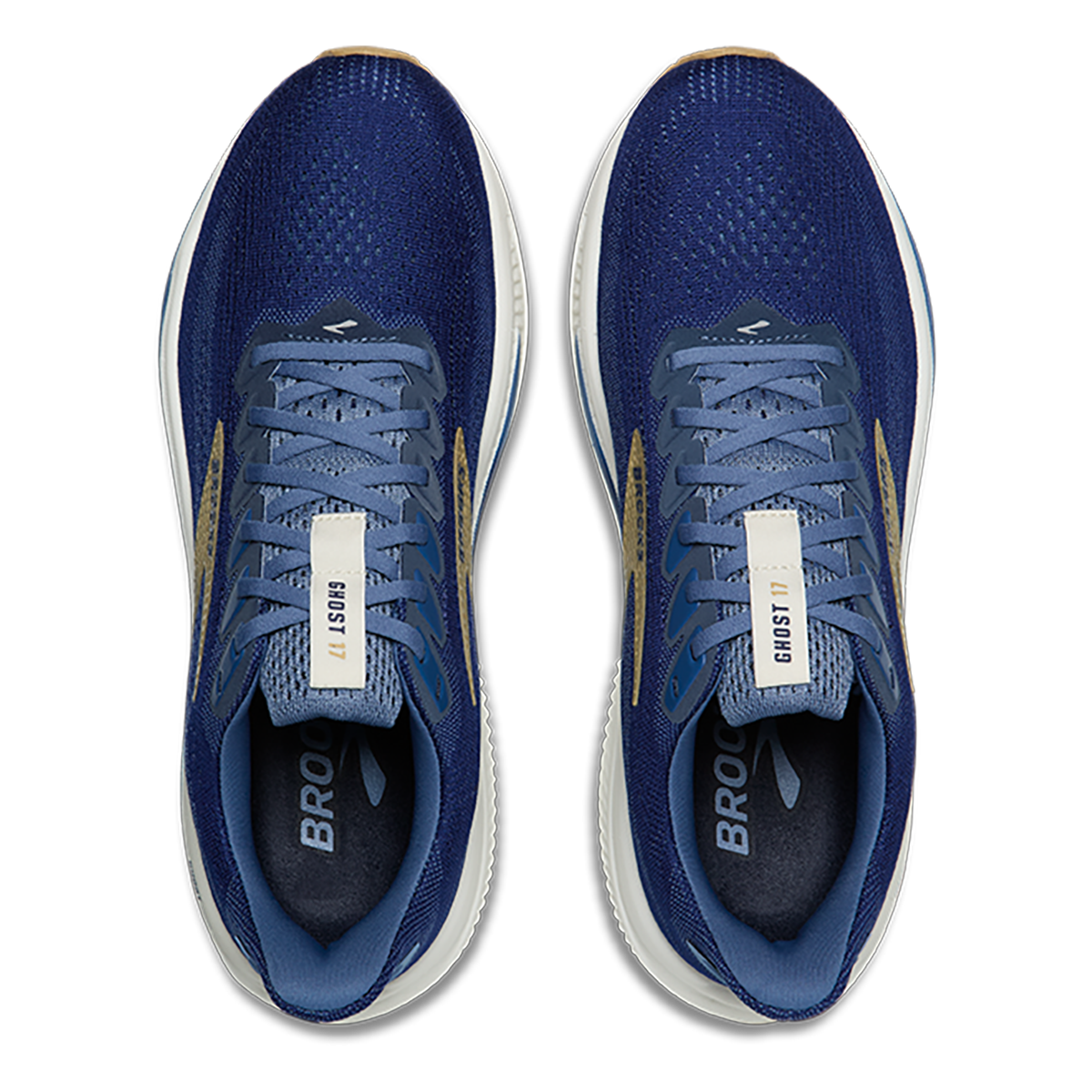 Brooks Ghost 17 — White - Pink Clay - Gecko — Size D — Width 7 — Alternate View 15