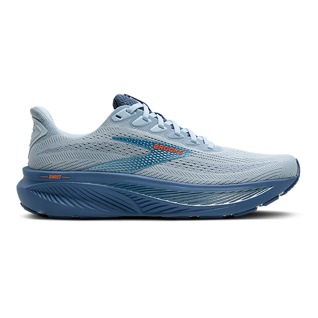 Brooks Ghost 17 — White - Pink Clay - Gecko — Size D — Width 7 — Alternate View 9