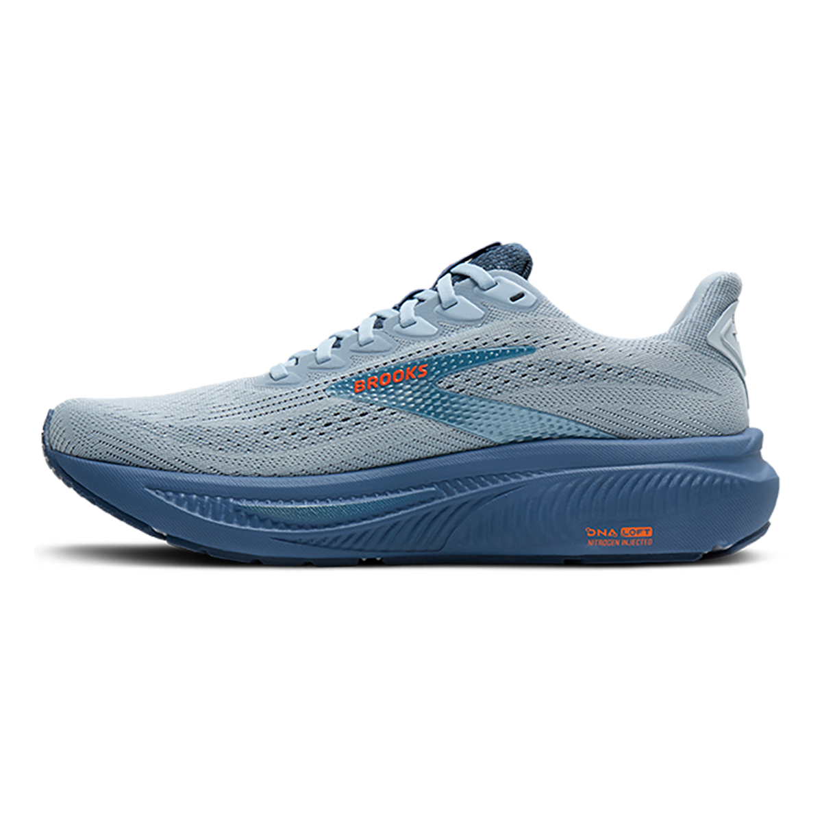 Brooks Ghost 17 — White - Pink Clay - Gecko — Size D — Width 7 — Alternate View 10