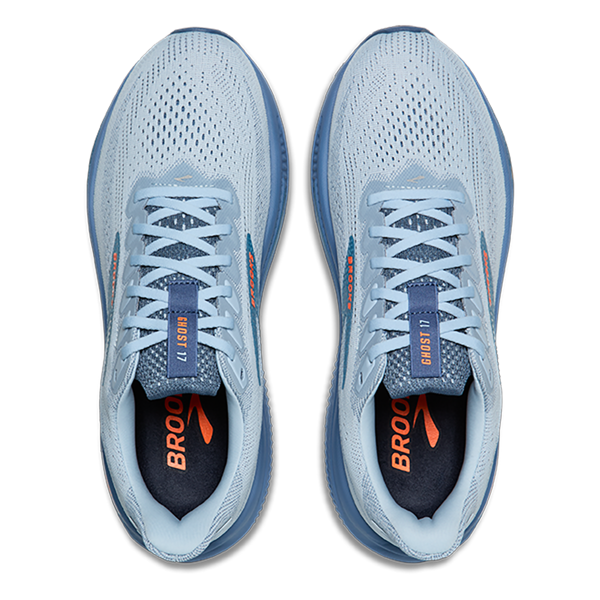Brooks Ghost 17 — White - Pink Clay - Gecko — Size D — Width 7 — Alternate View 11
