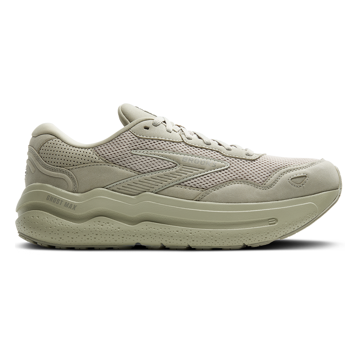 Brooks Ghost Max SE — London Fog - Green Haze - Coconut — Size D — Width 8.5 — Alternate View 9