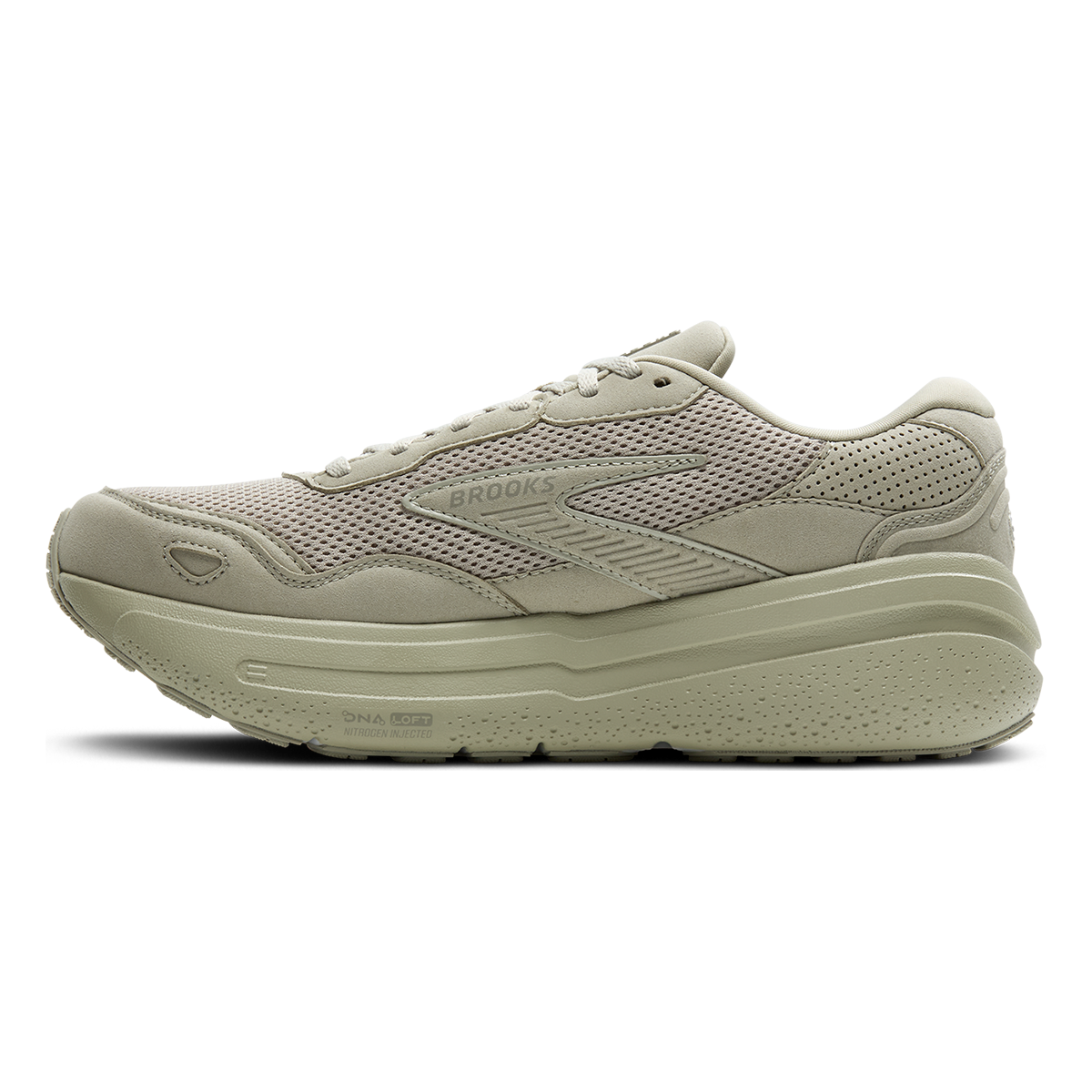 Brooks Ghost Max SE — London Fog - Green Haze - Coconut — Size D — Width 8.5 — Alternate View 10