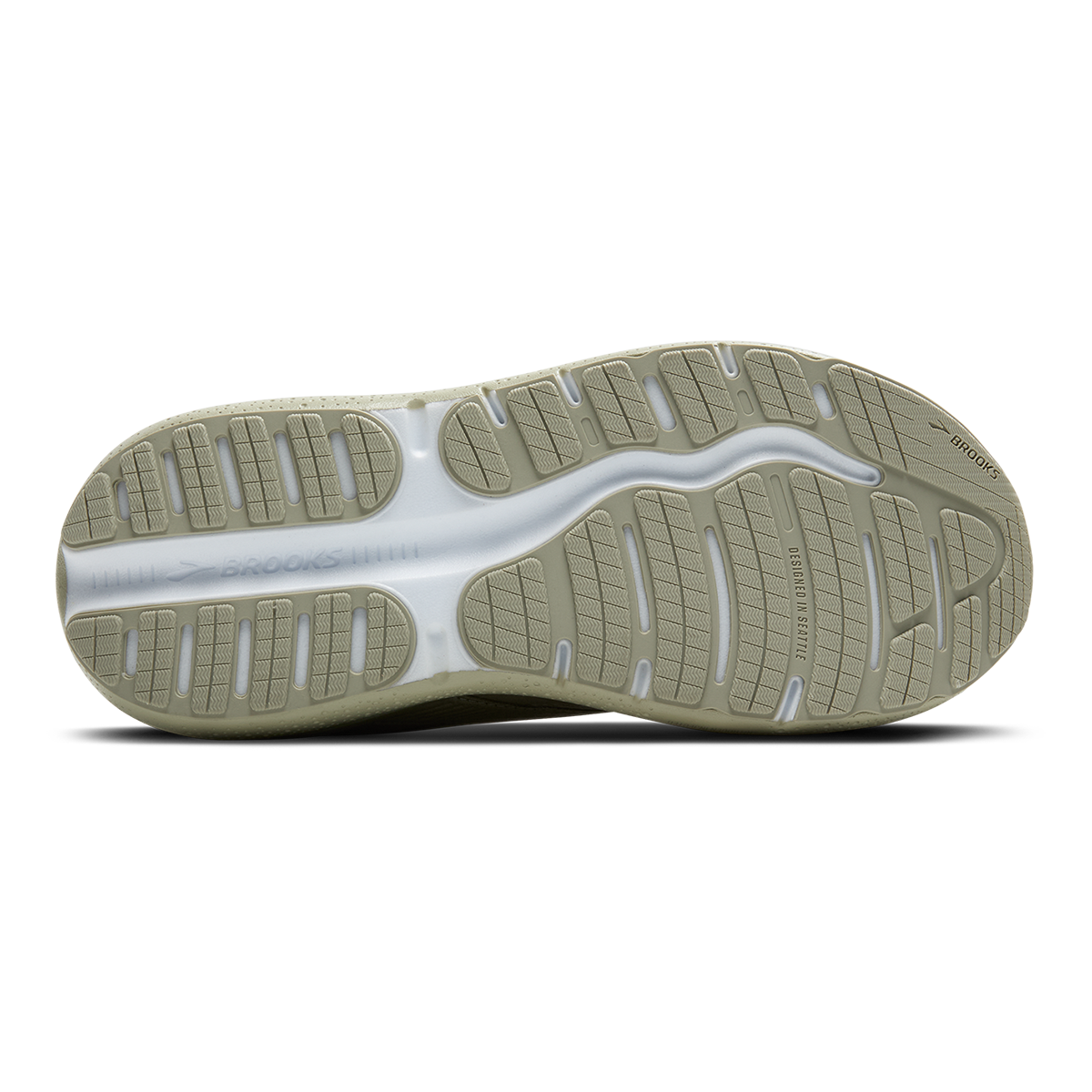 Brooks Ghost Max SE — London Fog - Green Haze - Coconut — Size D — Width 8.5 — Alternate View 12