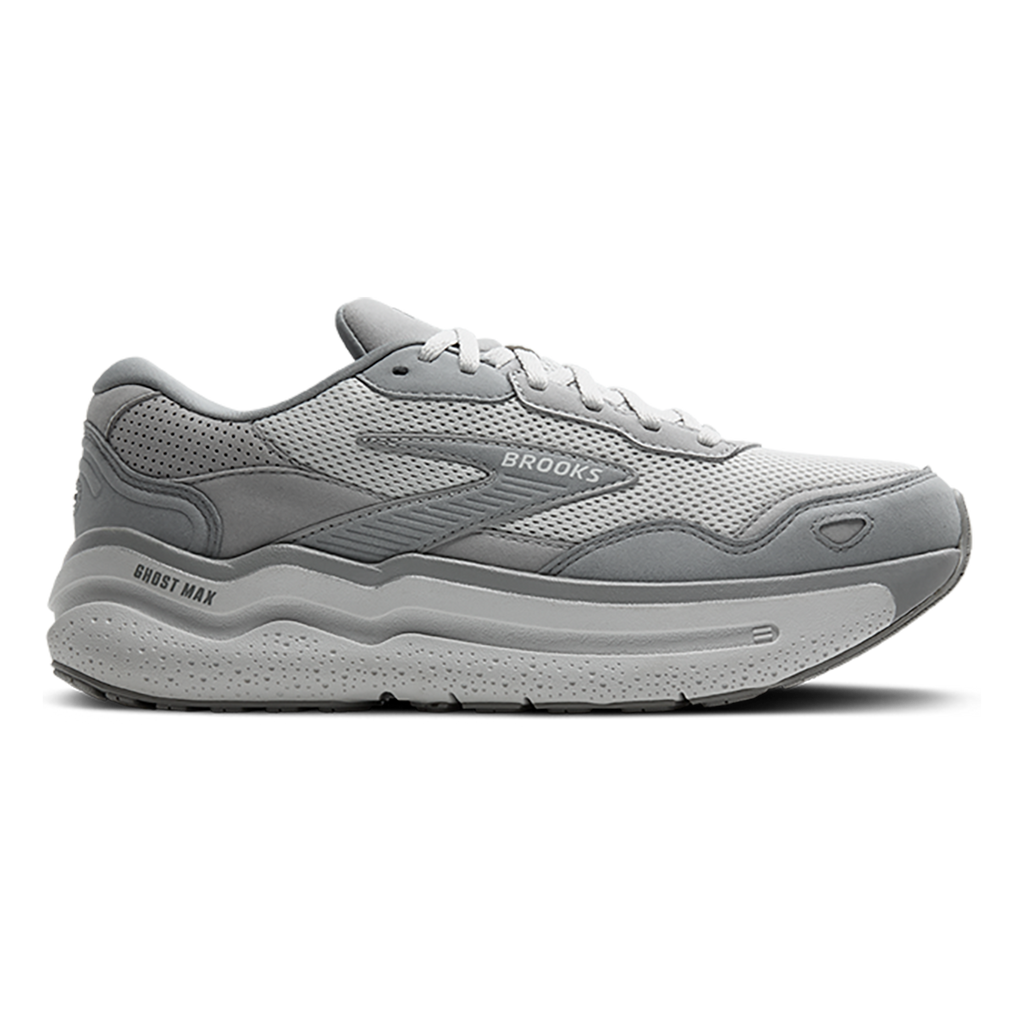 Brooks Ghost Max SE — London Fog - Green Haze - Coconut — Size D — Width 8.5 — Detail View