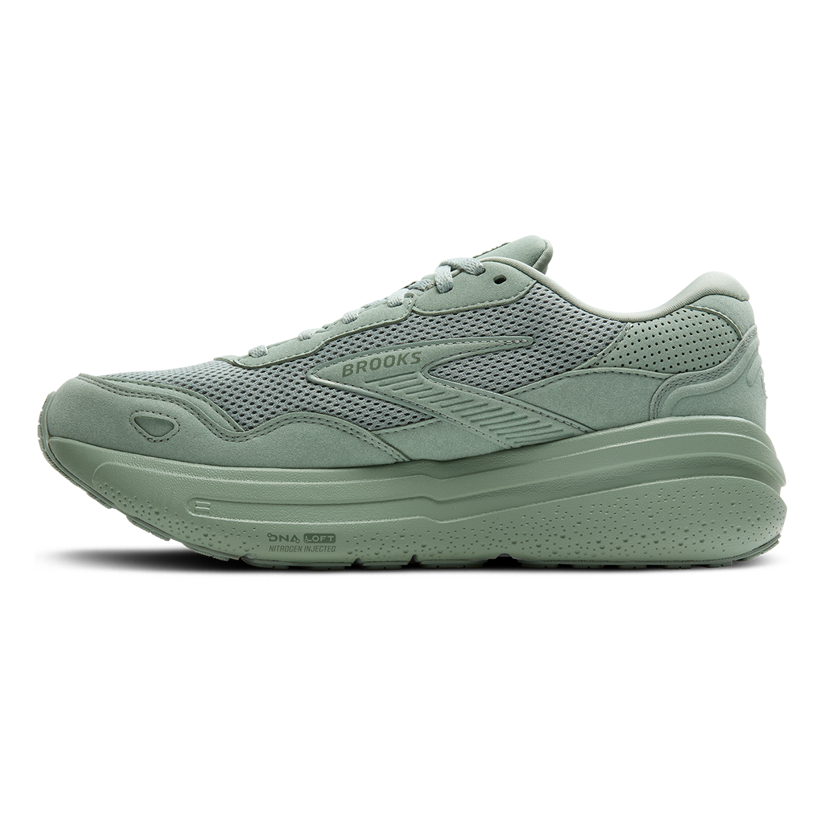 Brooks Ghost Max SE — London Fog - Green Haze - Coconut — Size D — Width 8.5 — Alternate View 14