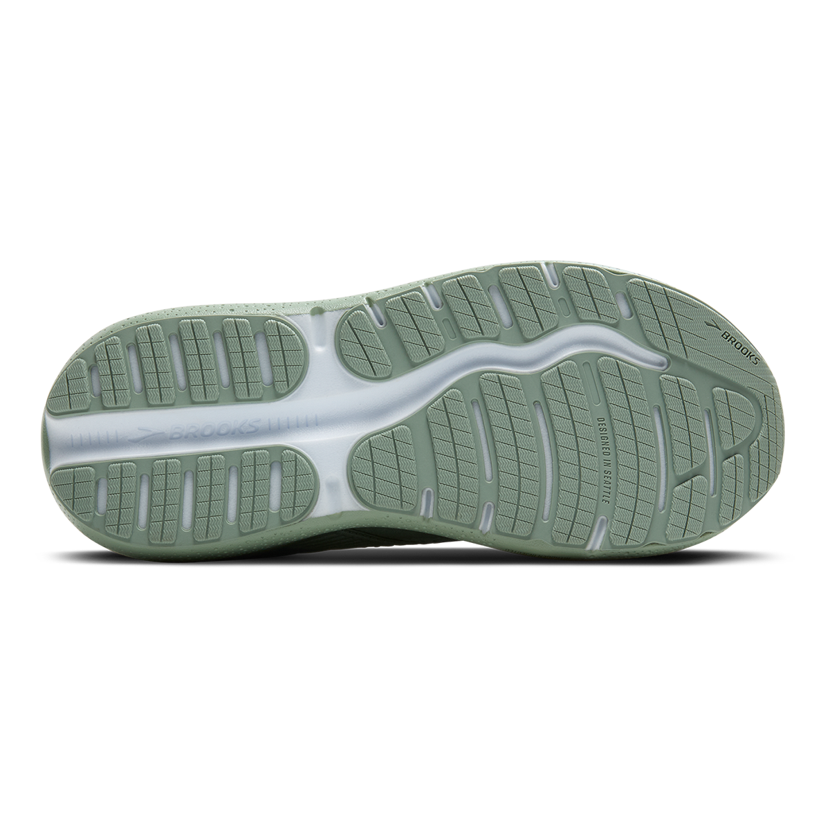 Brooks Ghost Max SE — London Fog - Green Haze - Coconut — Size D — Width 8.5 — Alternate View 16