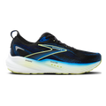 Brooks Glycerin 22 Black - Cobalt - Neo Yellow — Black - Cobalt - Neo Yellow — Size 2E — Width 8 — Front View