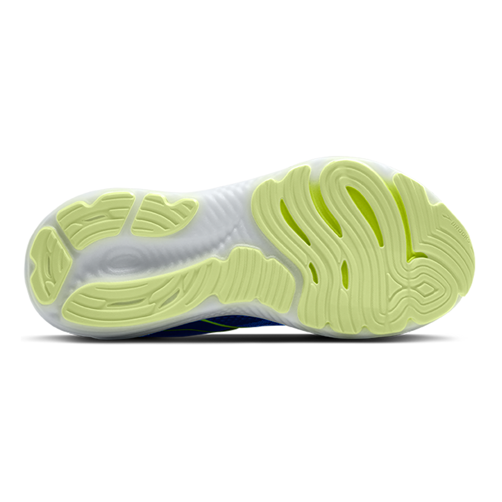 Brooks Glycerin 22 Black - Cobalt - Neo Yellow — Black - Cobalt - Neo Yellow — Size 2E — Width 8 — Top View