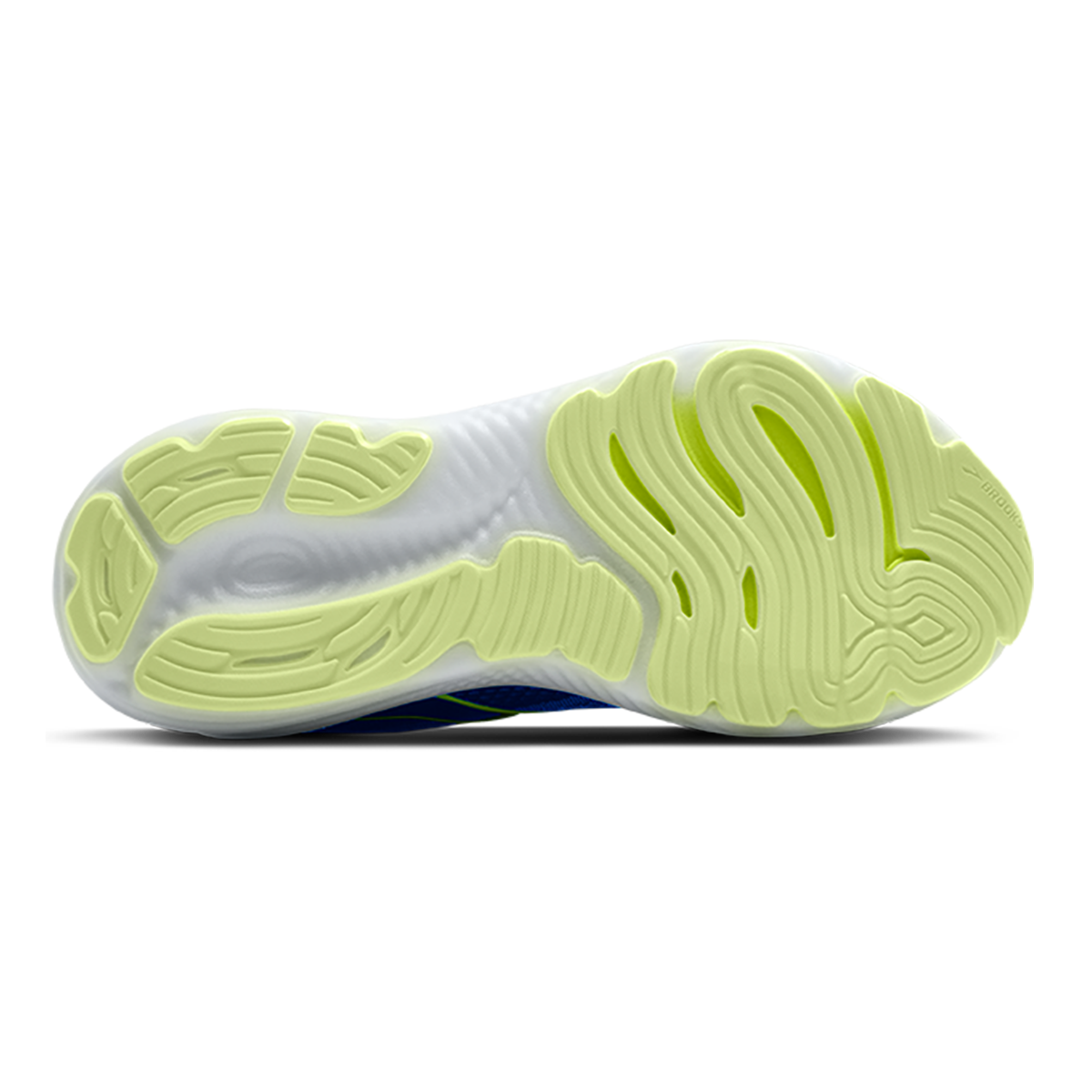 Brooks Glycerin 22 Black - Cobalt - Neo Yellow — Black - Cobalt - Neo Yellow — Size 2E — Width 8 — Top View