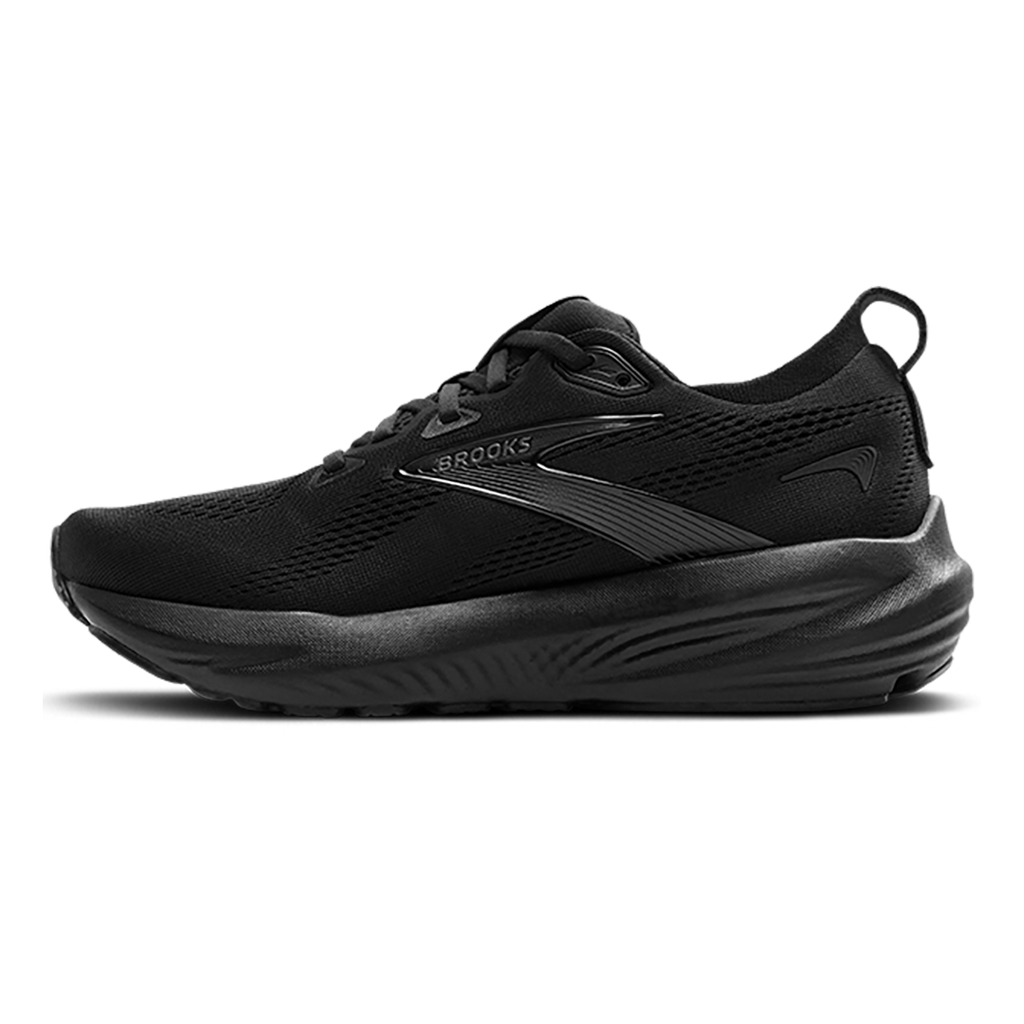 Brooks Glycerin 22 Black - Black - Ebony — Black - Black - Ebony — Size 2E — Width 8 — Side View