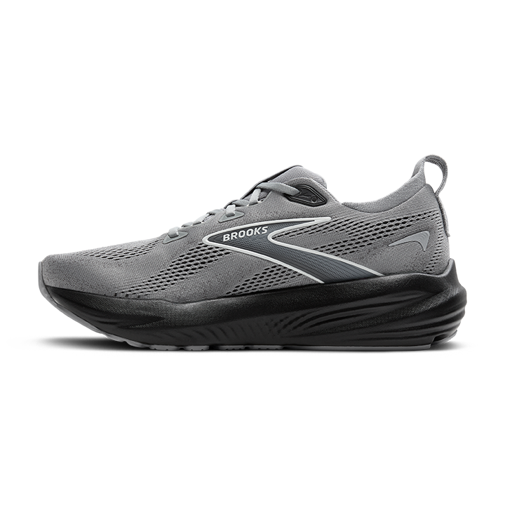 Brooks Glycerin 22 Primer Gray - Ebony - Bluewash — Primer Gray - Ebony - Bluewash — Size 2E — Width 8 — Side View
