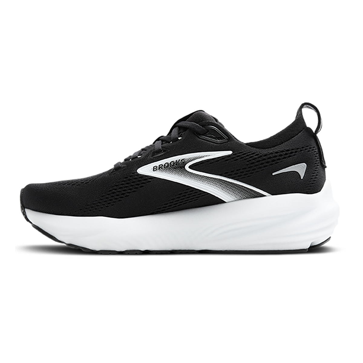 Brooks Glycerin 22 Black - Grey - White — Black - Grey - White — Size 2E — Width 8 — Side View