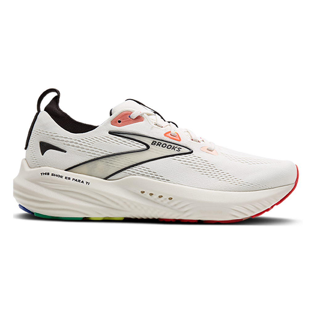 Brooks Glycerin 22 Coconut - White Sand - Black — Coconut - White Sand - Black — Size D — Width 10.5 — Front View