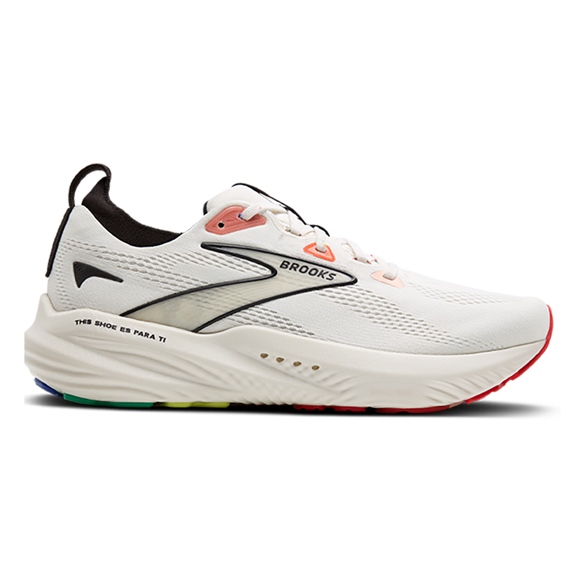 Brooks Glycerin 22 Coconut - White Sand - Black — Coconut - White Sand - Black — Size D — Width 10.5 — Front View