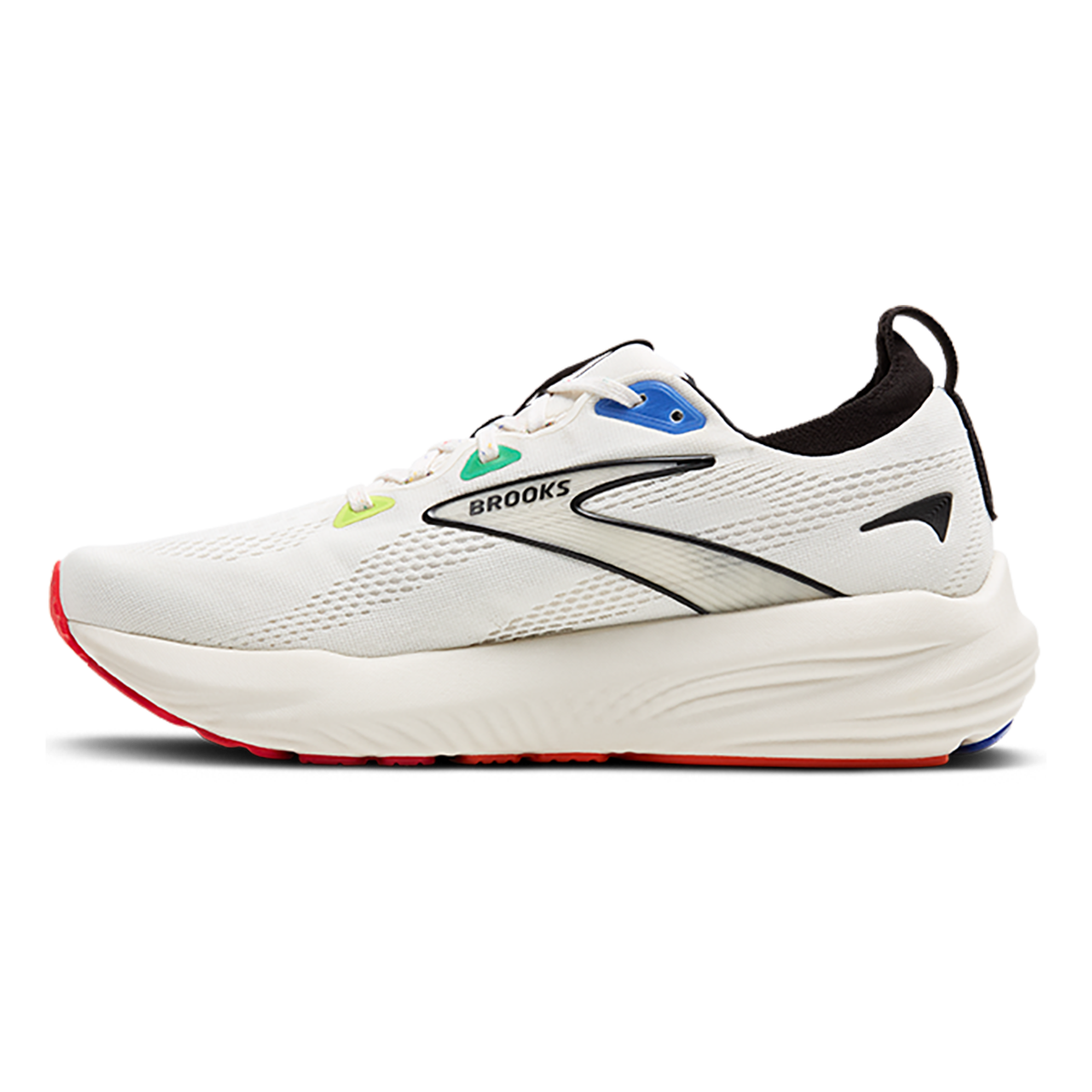 Brooks Glycerin 22 Coconut - White Sand - Black — Coconut - White Sand - Black — Size D — Width 10.5 — Side View