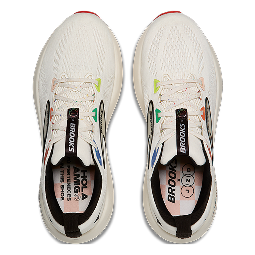 Brooks Glycerin 22 Coconut - White Sand - Black — Coconut - White Sand - Black — Size D — Width 10.5 — Back View