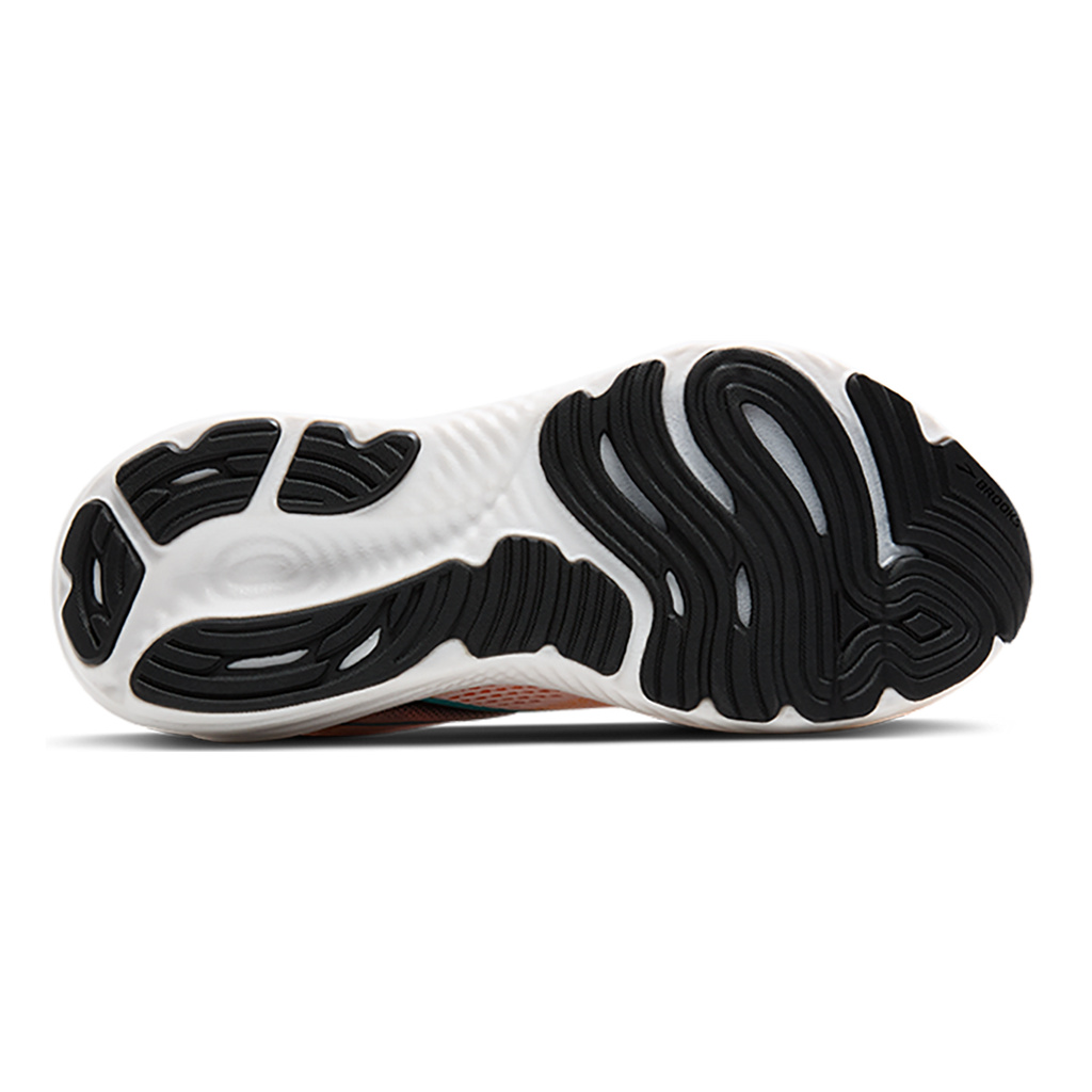 Brooks Glycerin 22 White - Orange - Green Blue Slate — White - Orange - Green Blue Slate — Size D — Width 7 — Top View