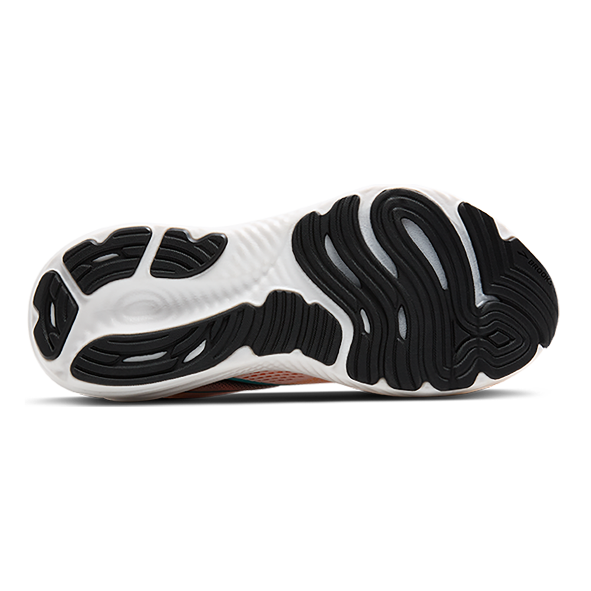 Brooks Glycerin 22 White - Orange - Green Blue Slate — White - Orange - Green Blue Slate — Size D — Width 7 — Top View