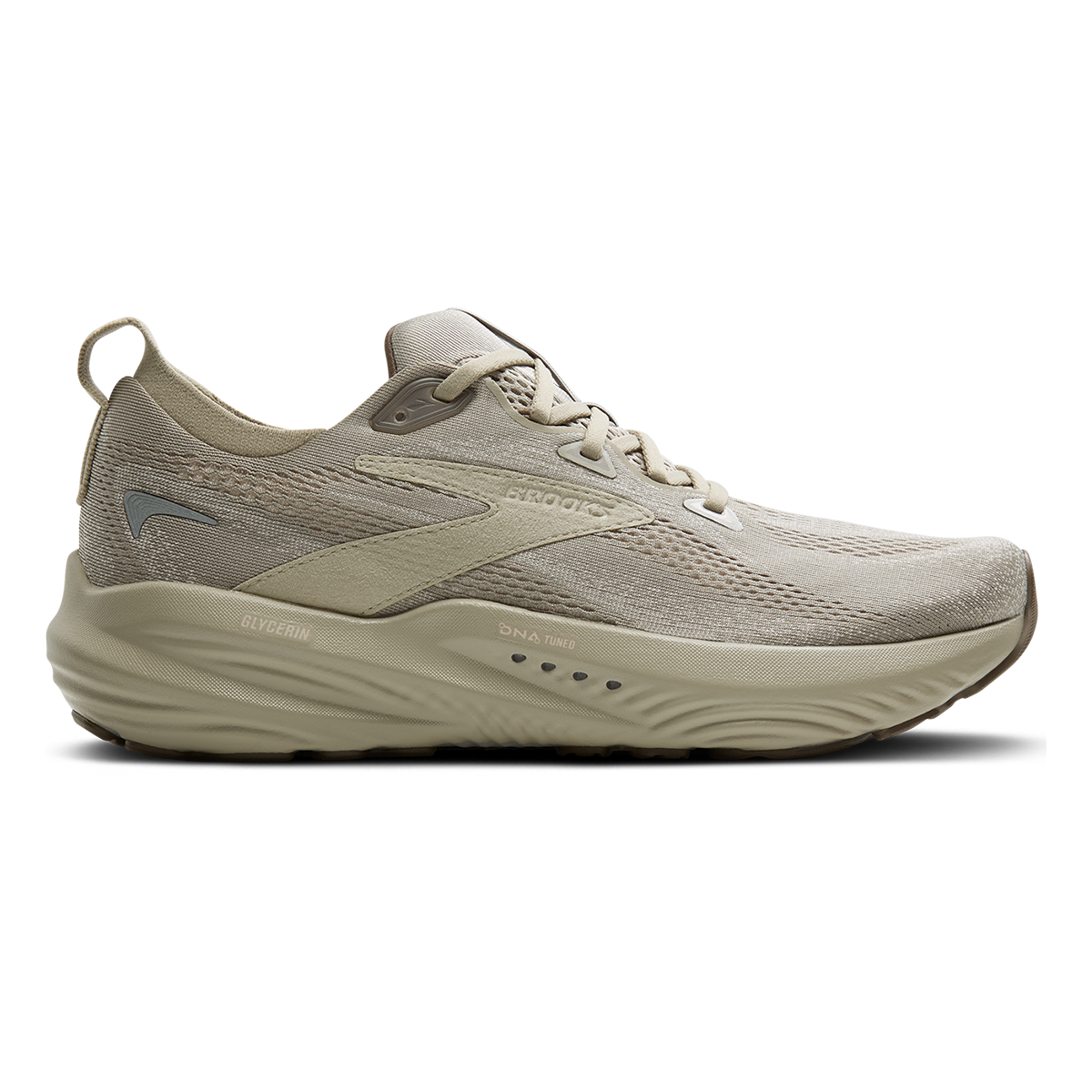 Brooks Glycerin 22 London Fog - Almond Oil - Falcon — London Fog - Almond Oil - Falcon — Size D — Width 7 — Front View