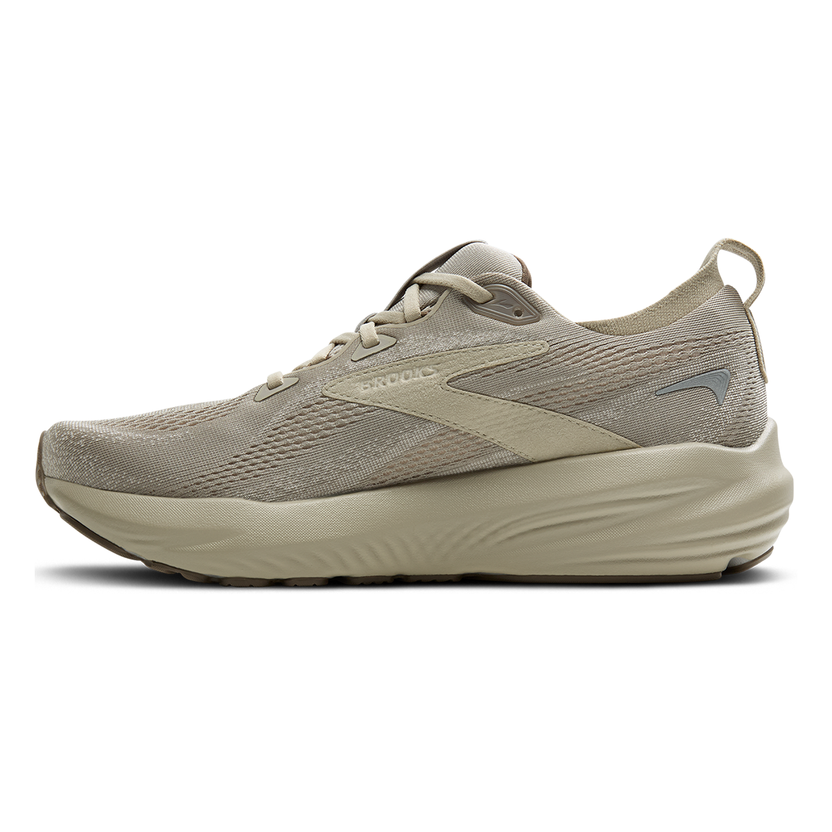 Brooks Glycerin 22 London Fog - Almond Oil - Falcon — London Fog - Almond Oil - Falcon — Size D — Width 7 — Side View