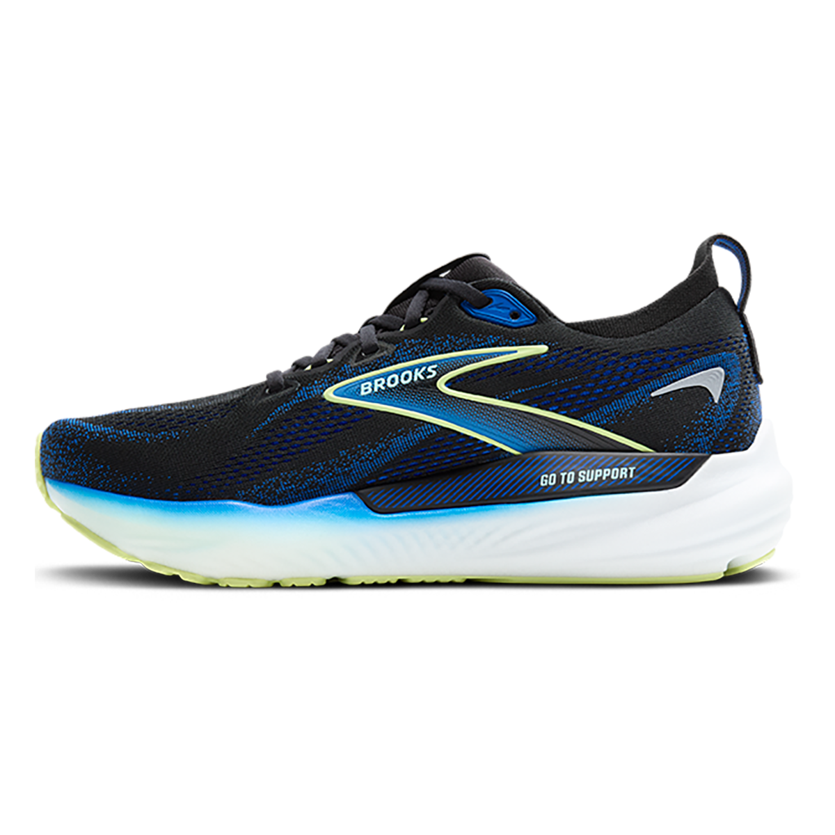 Brooks Glycerin GTS 22 — Black - Black - Ebony — Size D — Width 8 — Alternate View 14