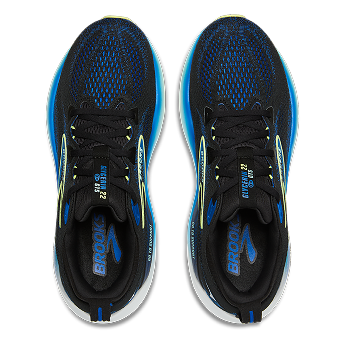 Brooks Glycerin GTS 22 — Black - Black - Ebony — Size D — Width 8 — Alternate View 15
