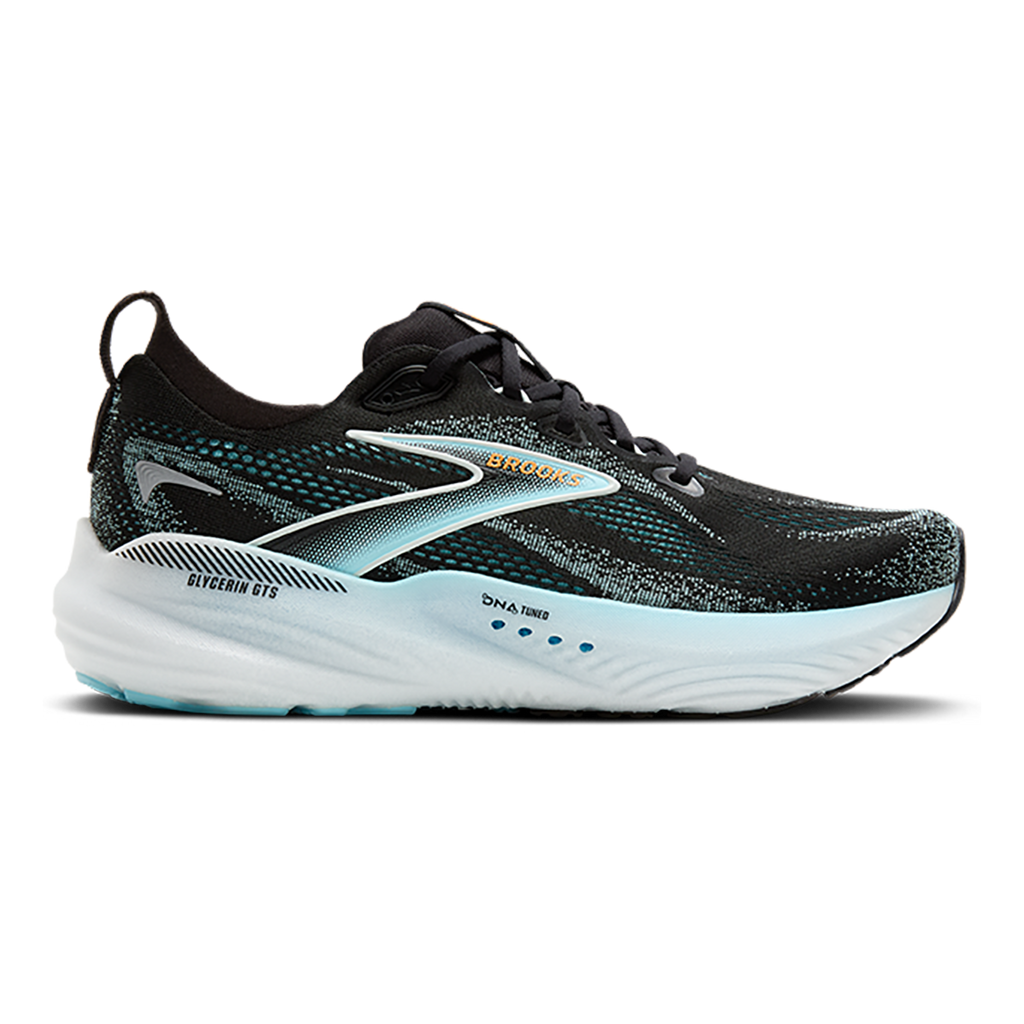 Brooks Glycerin GTS 22 — Black - Black - Ebony — Size D — Width 8 — Alternate View 37