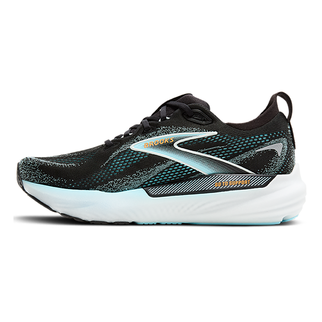 Brooks Glycerin GTS 22 — Black - Black - Ebony — Size D — Width 8 — Alternate View 38