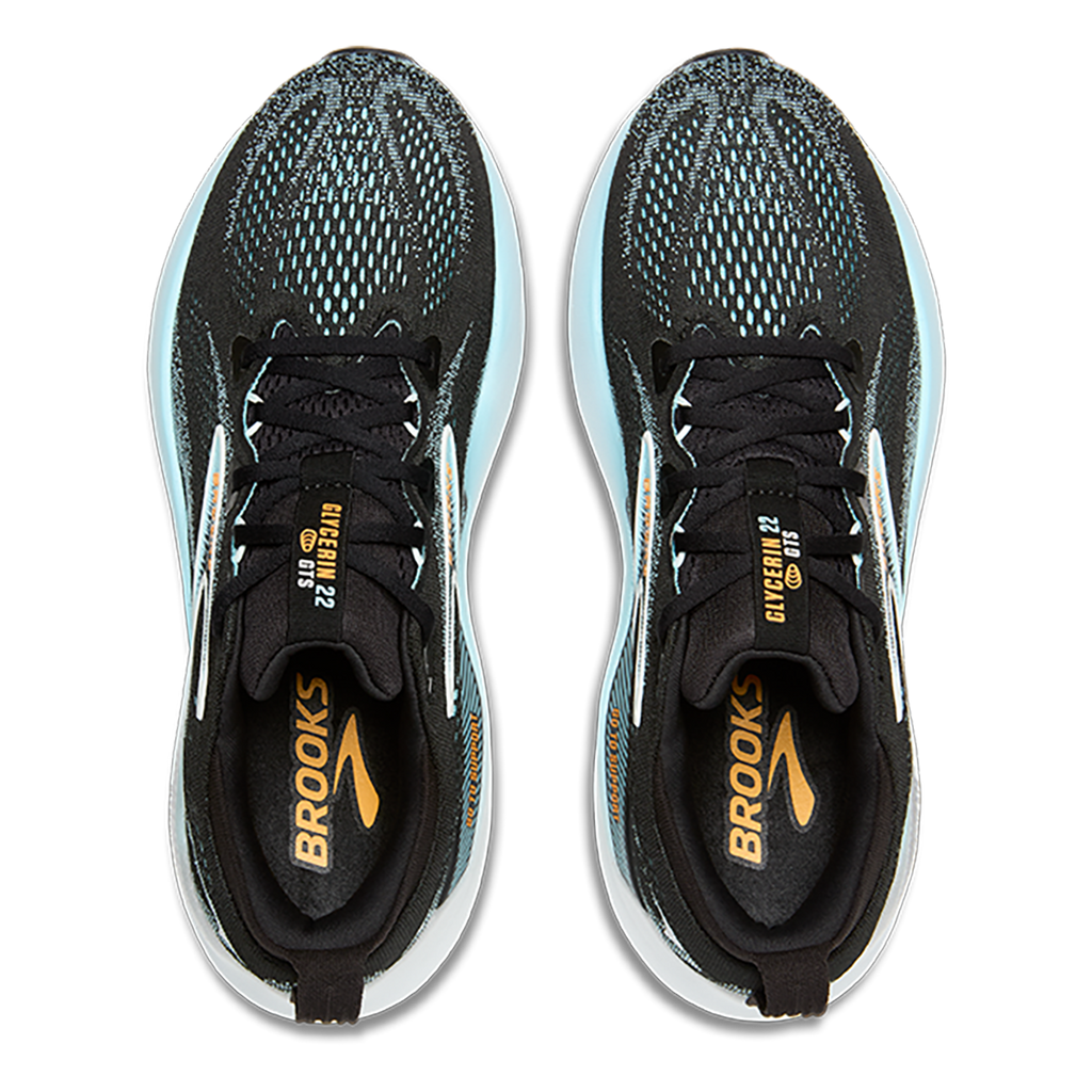 Brooks Glycerin GTS 22 — Black - Black - Ebony — Size D — Width 8 — Alternate View 39