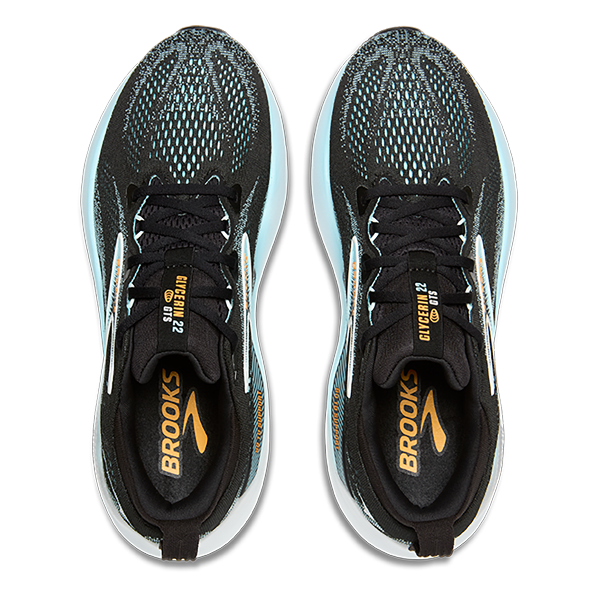 Brooks Glycerin GTS 22 — Black - Black - Ebony — Size D — Width 8 — Alternate View 39