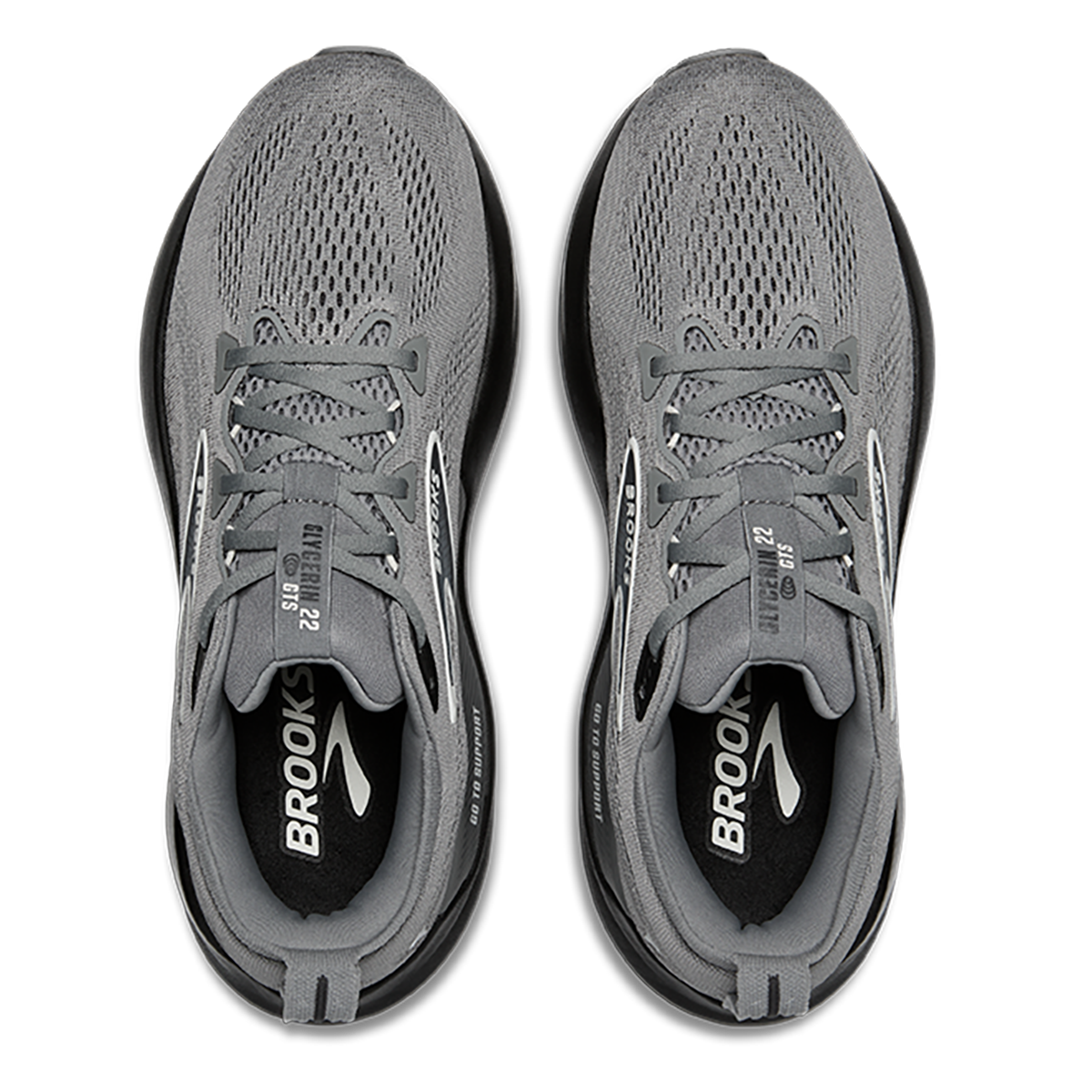 Brooks Glycerin GTS 22 — Black - Black - Ebony — Size D — Width 8 — Alternate View 31